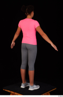  Zahara dressed grey sneakers grey sports leggings pink t shirt sports standing whole body 0014.jpg